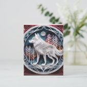 3D紙アートとは、uが作り出したアートの一種 ポストカード (スタンド正面)