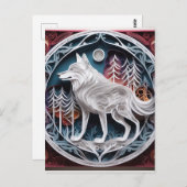 3D紙アートとは、uが作り出したアートの一種 ポストカード (正面/裏面)