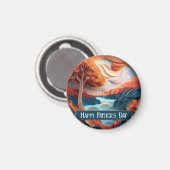 3D紙アートツリーズリバーファーザーズデイ マグネット (正面/裏面)