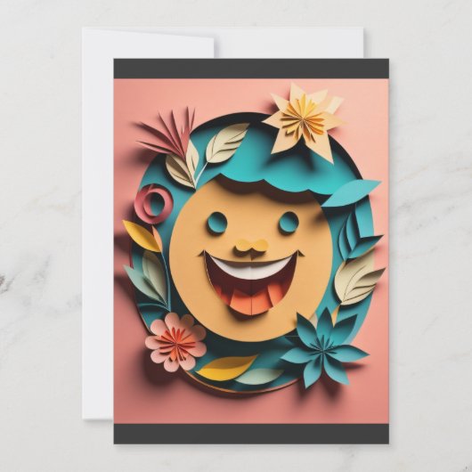 3D紙アートデザインTシャツ 招待状 (正面)