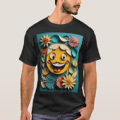 3D紙アートデザインTシャツ Tシャツ (正面)