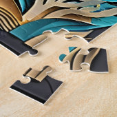 3D紙アートドルフィンデザインTシャツ ジグソーパズル (側面)