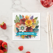 3D紙アートフローラ母の日 スタンダードカクテルナプキン (インサイチュ)