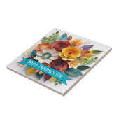 3D紙アートフローラ母の日 タイル (側面)