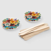 3D紙アートフローラ母の日 ハンドファン (組立なし)