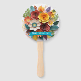 3D紙アートフローラ母の日 ハンドファン