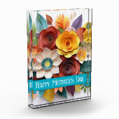 3D紙アートフローラ母の日 フォトブロック (左)