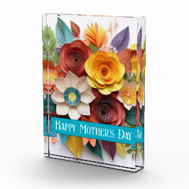 3D紙アートフローラ母の日 フォトブロック