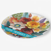 3D紙アートフローラ母の日 ペーパープレート (アングル)
