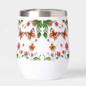 3D紙クイリング効果フローラハート (背面)