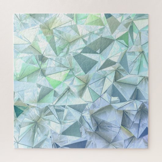 3D結晶三角形、図解描写的。 ジグソーパズル (縦)