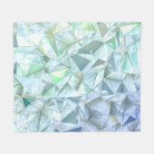 3D結晶三角形、図解描写的。 フリースブランケット (正面(横))