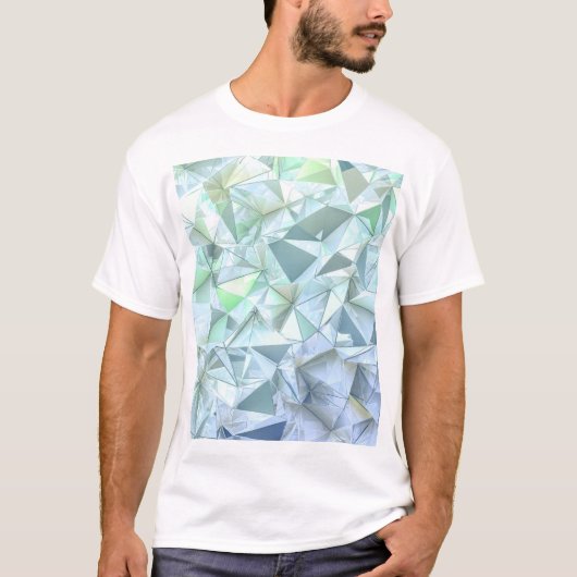 3D結晶三角形、図解描写的。 Tシャツ (正面)