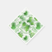 3D緑葉色パターン01A スタンダードカクテルナプキン (角)