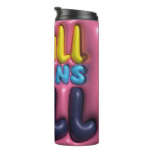 3D膨らんだエフェクトのタンブラー – Y'allは全てを意味 タンブラー (回転右)