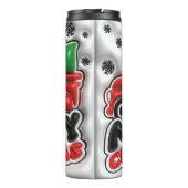 3D膨らんだタンブラー効果 – メリークリスマス タンブラー (裏面)