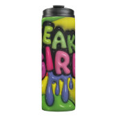 3D膨らんだ効果がスニーカーガールタンブラー タンブラー (正面)