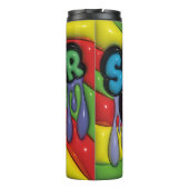 3D膨らんだ効果がスニーカーガールタンブラー タンブラー (裏面)