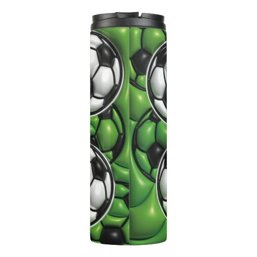 3D膨張効果サッカーファン熱T タンブラー (裏面)