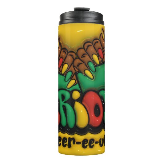 3D膨張効果歯周！アフリカ系アメリカ人を受け入れる タンブラー (正面)