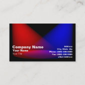 3D色付きスポットライト（赤と青） 名刺 (正面)