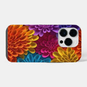 3D色数々のの花 iPhoneケース (裏面横)