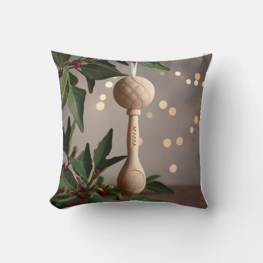 3D芸術的ベビーラトル – 喜びを倍増！ クッション (正面)