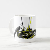 3d落書きのマグ コーヒーマグカップ (正面左)