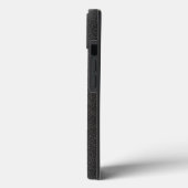 3D蓄光ドクロの象嵌風デザインを施したヒビ割れたメタル柄 Case-Mate iPhoneケース (裏面 / 左)