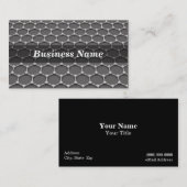 3D蜜蜂の巣の分子構造 名刺 (正面/裏面)