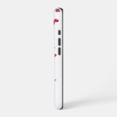 3D赤さくらんぼ花 iPhoneケース (左側面)