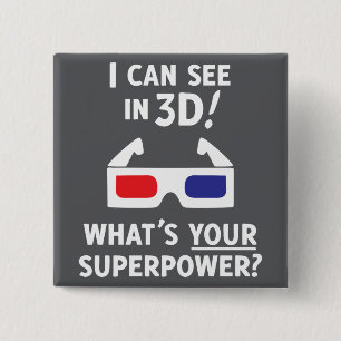 3D超出力 缶バッジ