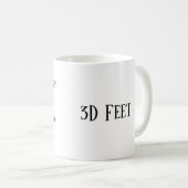 3D足 コーヒーマグカップ (正面右)