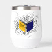 3D酔っぱらいの歩行ワインタンブラー (正面)