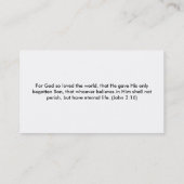 3D金ゴールドの十字 名刺 (裏面)