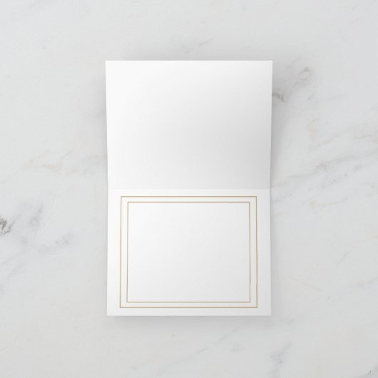 3D金ゴールドミュージックノートカードの個人用設定（背面） カード (内部)