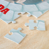 3D雪だるまクリスマスパーソナライズされたキッズ ジグソーパズル (側面)