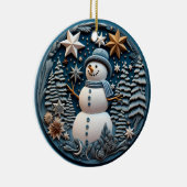 3D雪だるまチルストマ セラミックオーナメント (右)