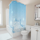 3D雪片 シャワーカーテン (インサイチュ)