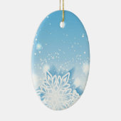 3D雪片 セラミックオーナメント (右)