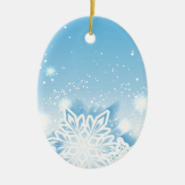 3D雪片 セラミックオーナメント