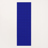 3D青い花Artdeco ヨガマット (裏面)