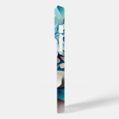 3D青と黄色のフローラファンタジー Case-Mate iPhoneケース (裏面 / 左)