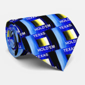 3D青の正方形のテキサス州の把握Emのトランプのポーカーのタイ ネクタイ (ロール)