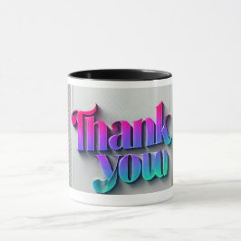 3D鮮やかありがとう マグカップ
