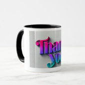 3D鮮やかありがとう マグカップ (正面左)