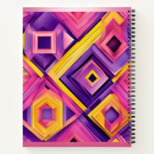 3D鮮やかジオメトリックノートブック ノートブック (裏面)