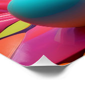 3D鮮やかファンタジー抽象芸術 – アーカラフルト ポスター (コーナー)