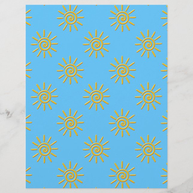 3D黄色い太陽の描画パターン (正面)