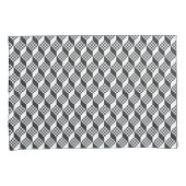 3D黒および白のクロスステッチの立方体パターン 枕カバー (正面右)